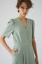 【予約販売】Puff sleeve solid jumpsuit/ジャンプスーツ リムアーク/RIM.ARK