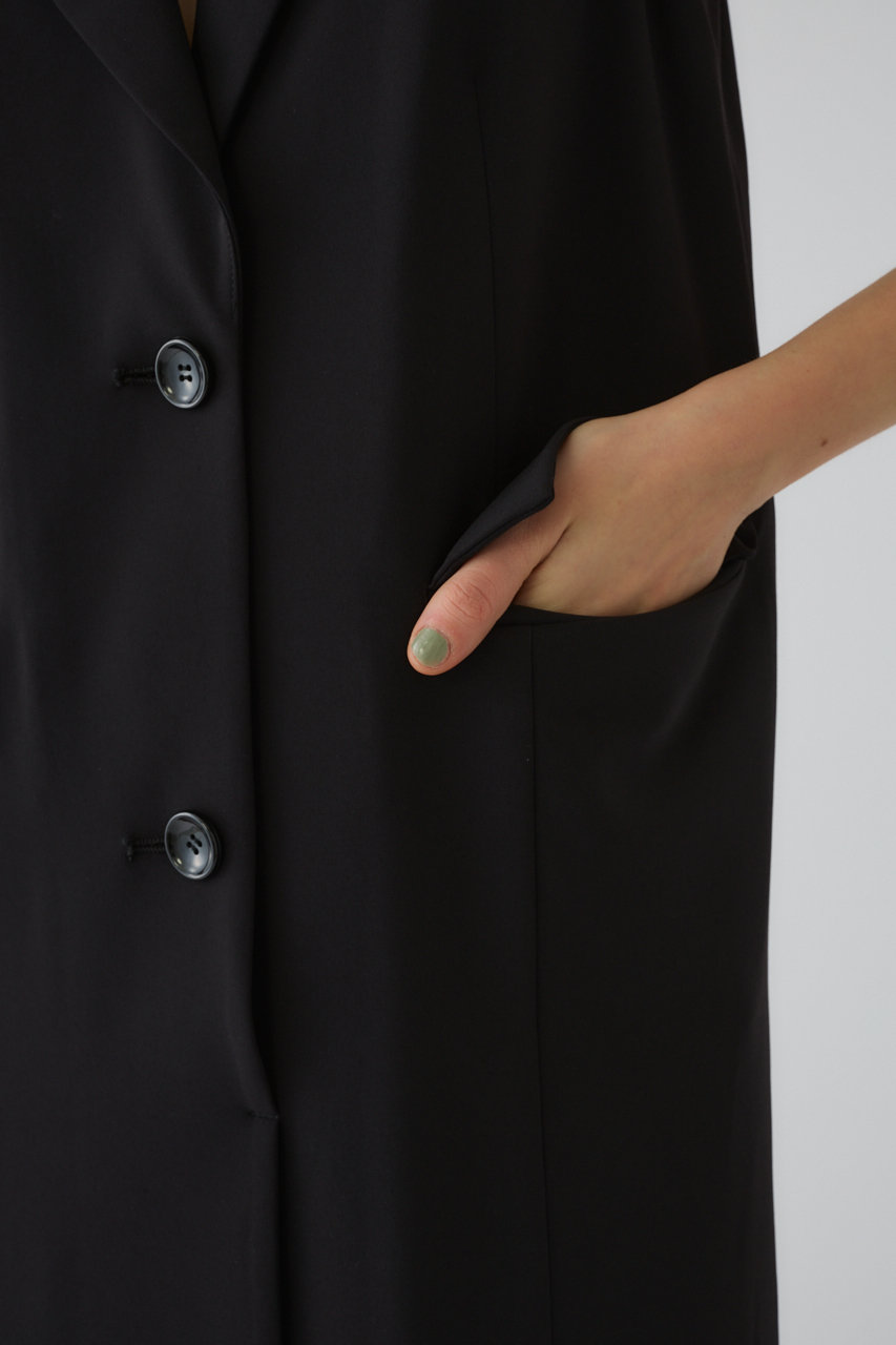 RIM.ARK(リムアーク)｜Halter neck tailored dress/ドレス/ブラック の