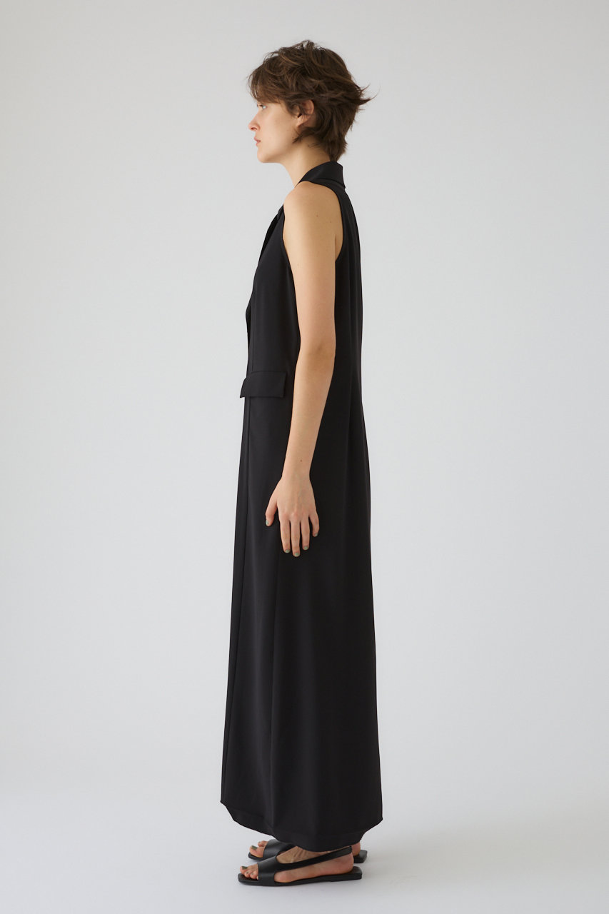RIM.ARK(リムアーク)｜Halter neck tailored dress/ドレス/ブラック の