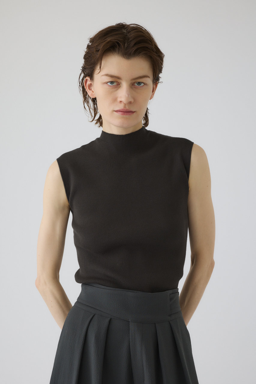 リムアーク/RIM.ARKのWashable basic N/S knit/ニット(カーキ/460JSL70-3371)