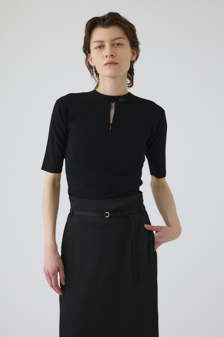 RIM.ARK Long slit cut tops 新品　ブラック　リムアーク RIM.ARK(リムアーク)｜Silent slash tops/トップス/ブラック の通販
