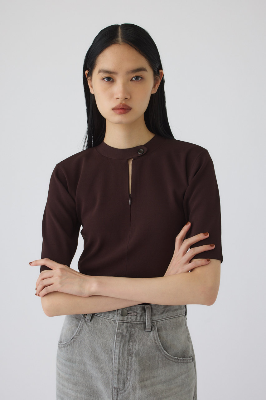 リムアーク/RIM.ARKの【予約販売】Silent slash tops/トップス(ブラウン/460JAN70-0071)