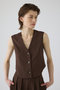 【予約販売】Comfy vest tops/ベスト リムアーク/RIM.ARK ブラウン