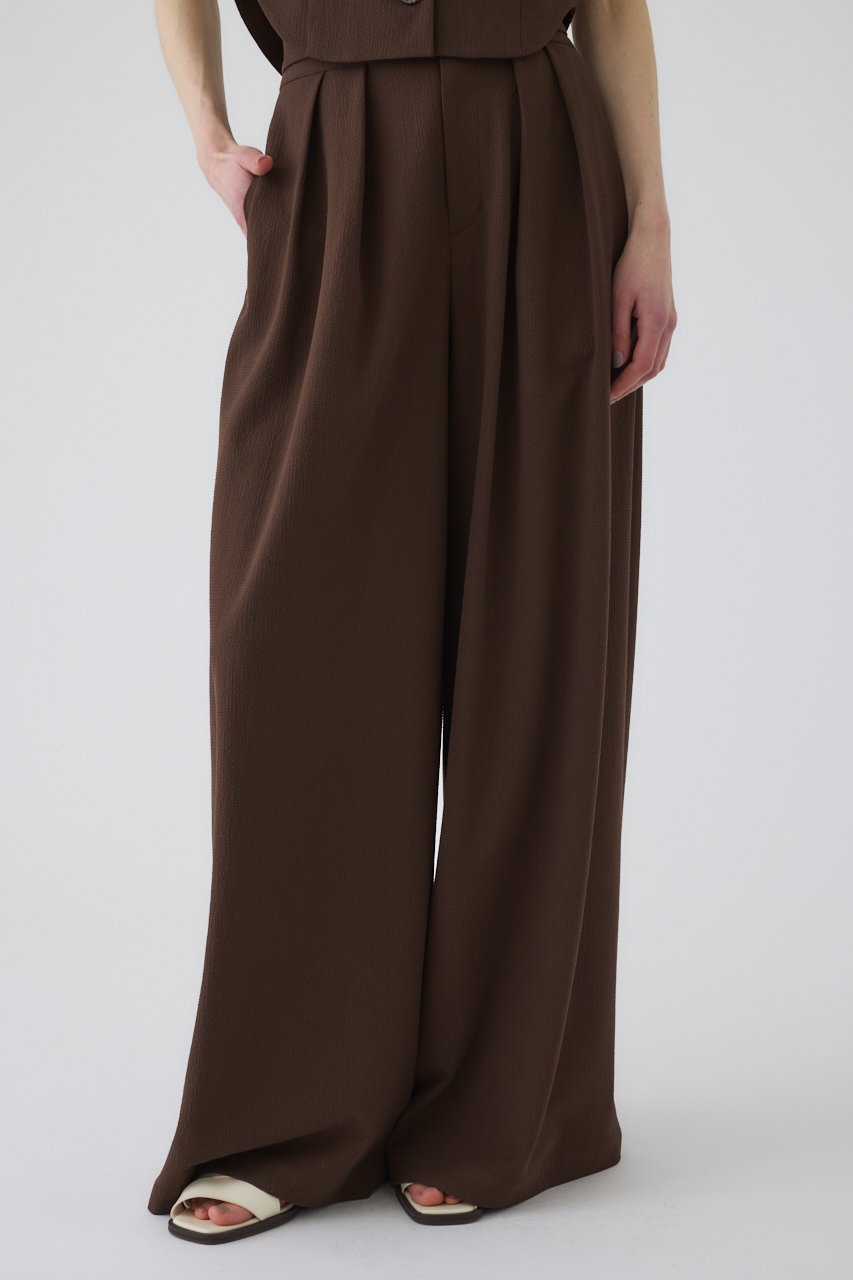 リムアーク/RIM.ARKの【予約販売】Comfy volume tuck PT/パンツ(ブラウン/460JAL31-0391)
