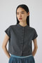【予約販売】Neck darts cut tops/トップス リムアーク/RIM.ARK グレー