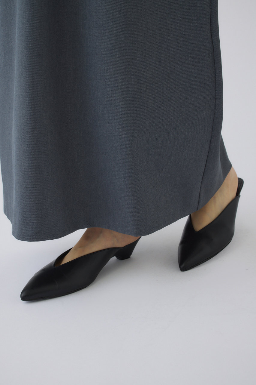 リムアーク/RIM.ARKの【予約販売】Pointed toe mule/ミュール(ブラック/460JAS50-0831)
