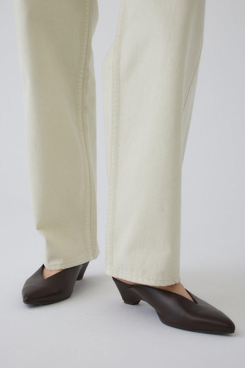 RIM.ARK(リムアーク)｜Pointed toe mule/ミュール/ブラウン の通販