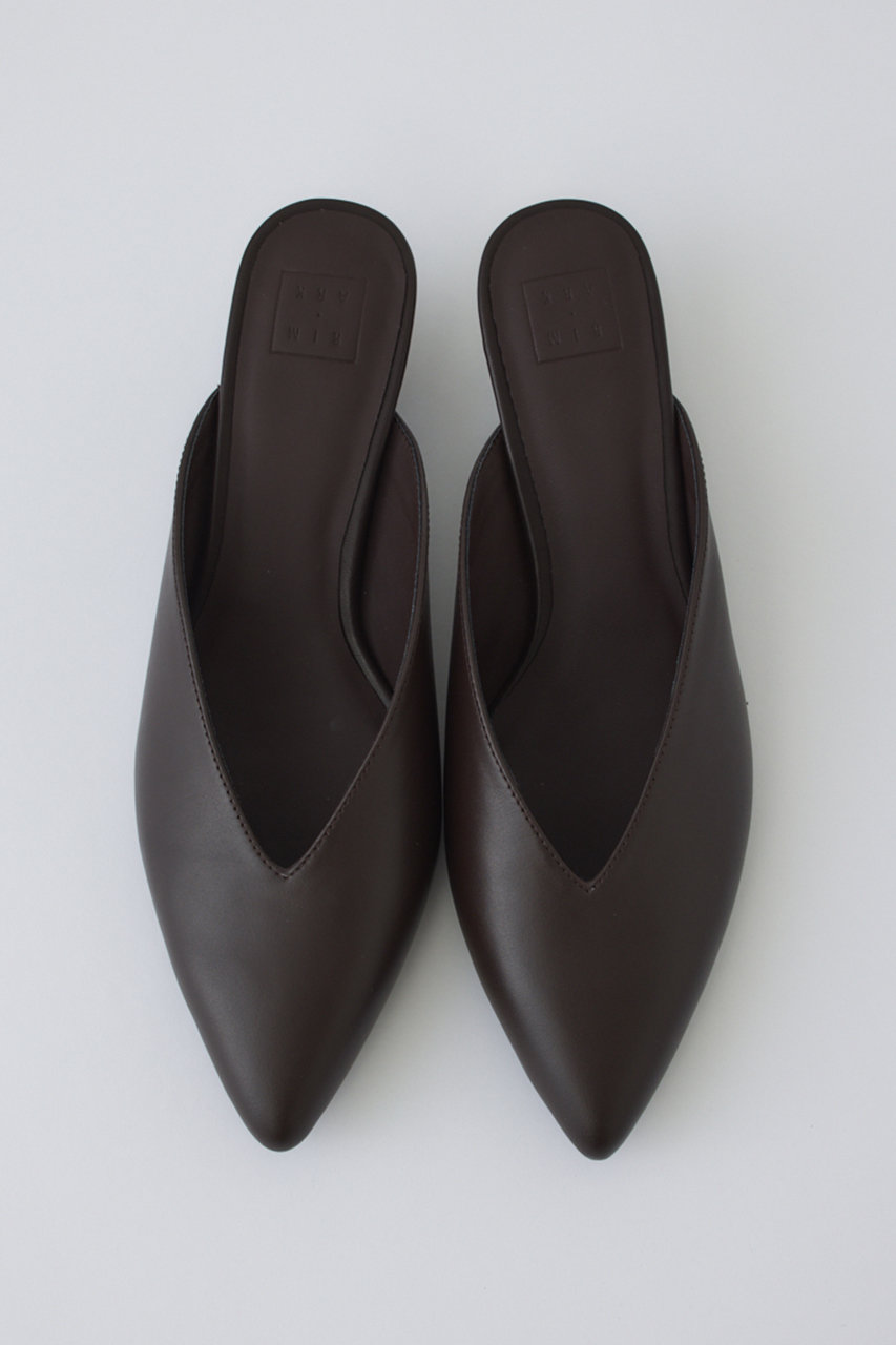 RIM.ARK(リムアーク)｜Pointed toe mule/ミュール/ブラウン の通販