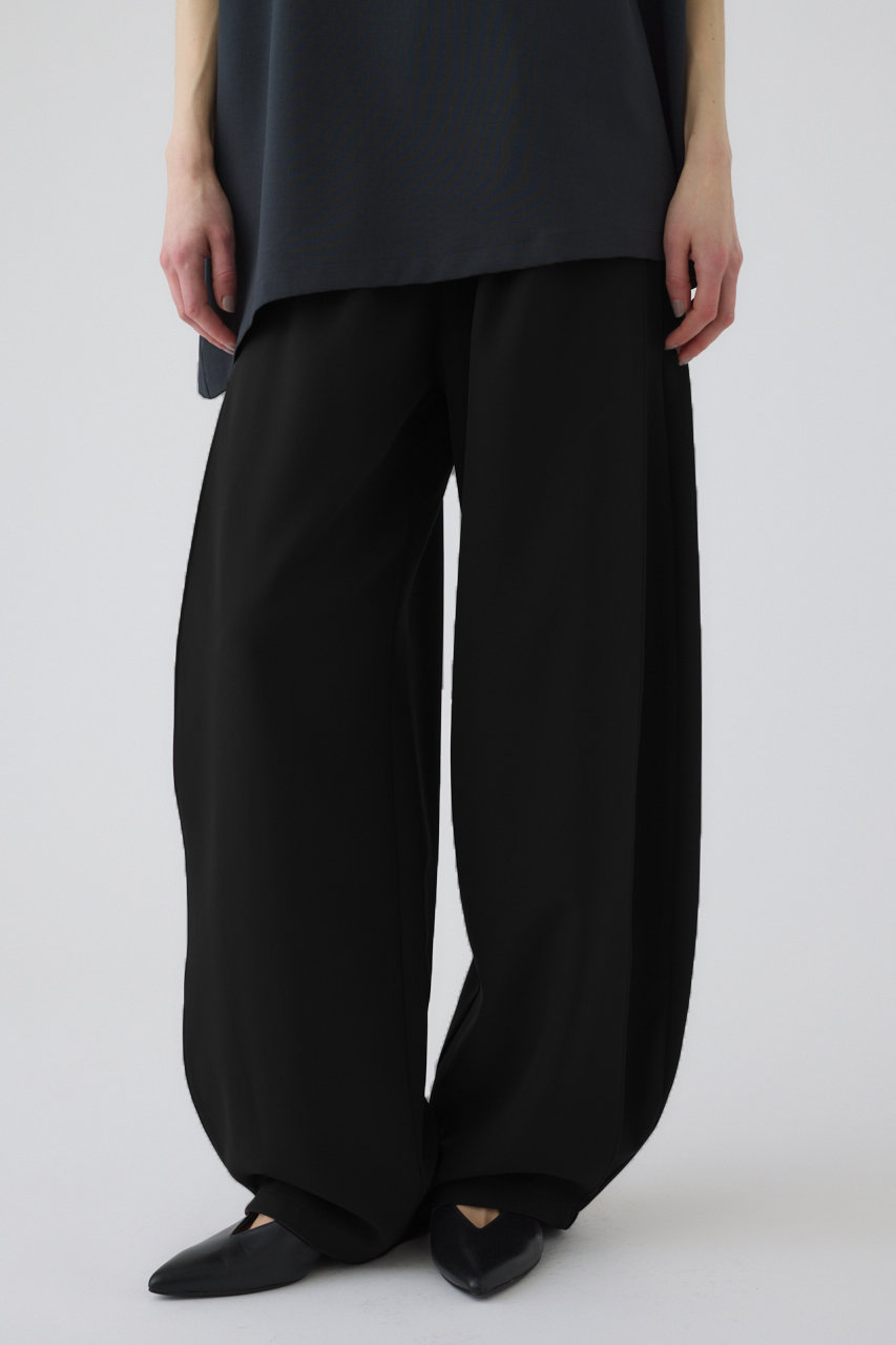 RIM.ARK Round tuck PT/パンツ (ブラック, 36) リムアーク ELLE SHOP