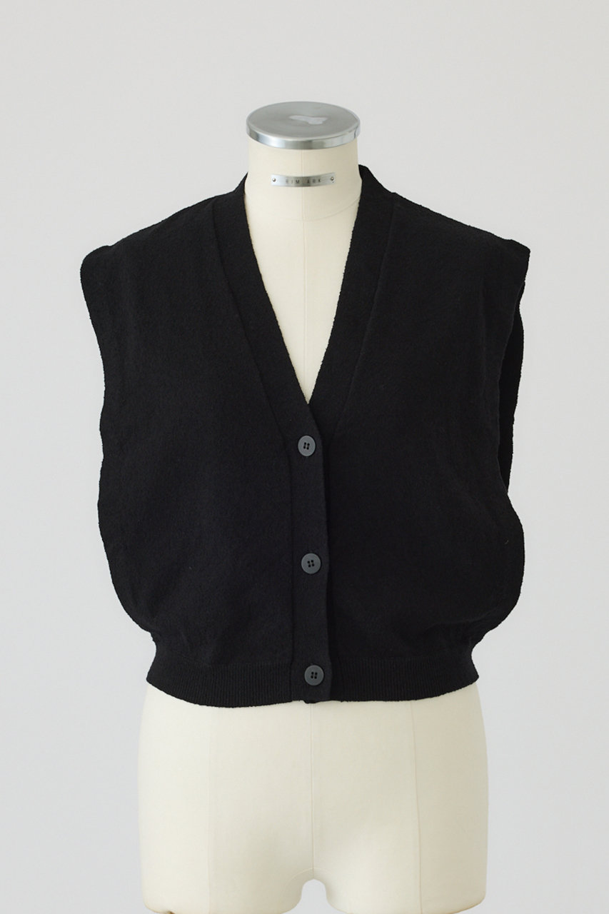 RIM.ARK Compact knit vest/ベスト (ブラック, FREE) リムアーク ELLE SHOP