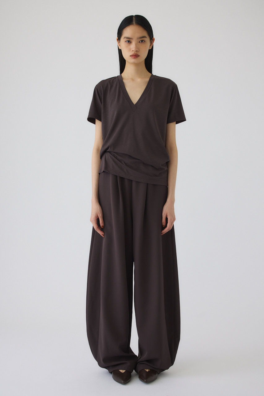 RIM.ARK(リムアーク)｜Smooth texture v-neck tee/Tシャツ/ダーク