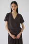 Smooth texture v-neck tee/Tシャツ リムアーク/RIM.ARK