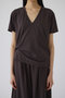 Smooth texture v-neck tee/Tシャツ リムアーク/RIM.ARK