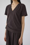 Smooth texture v-neck tee/Tシャツ リムアーク/RIM.ARK