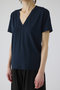 Smooth texture v-neck tee/Tシャツ リムアーク/RIM.ARK