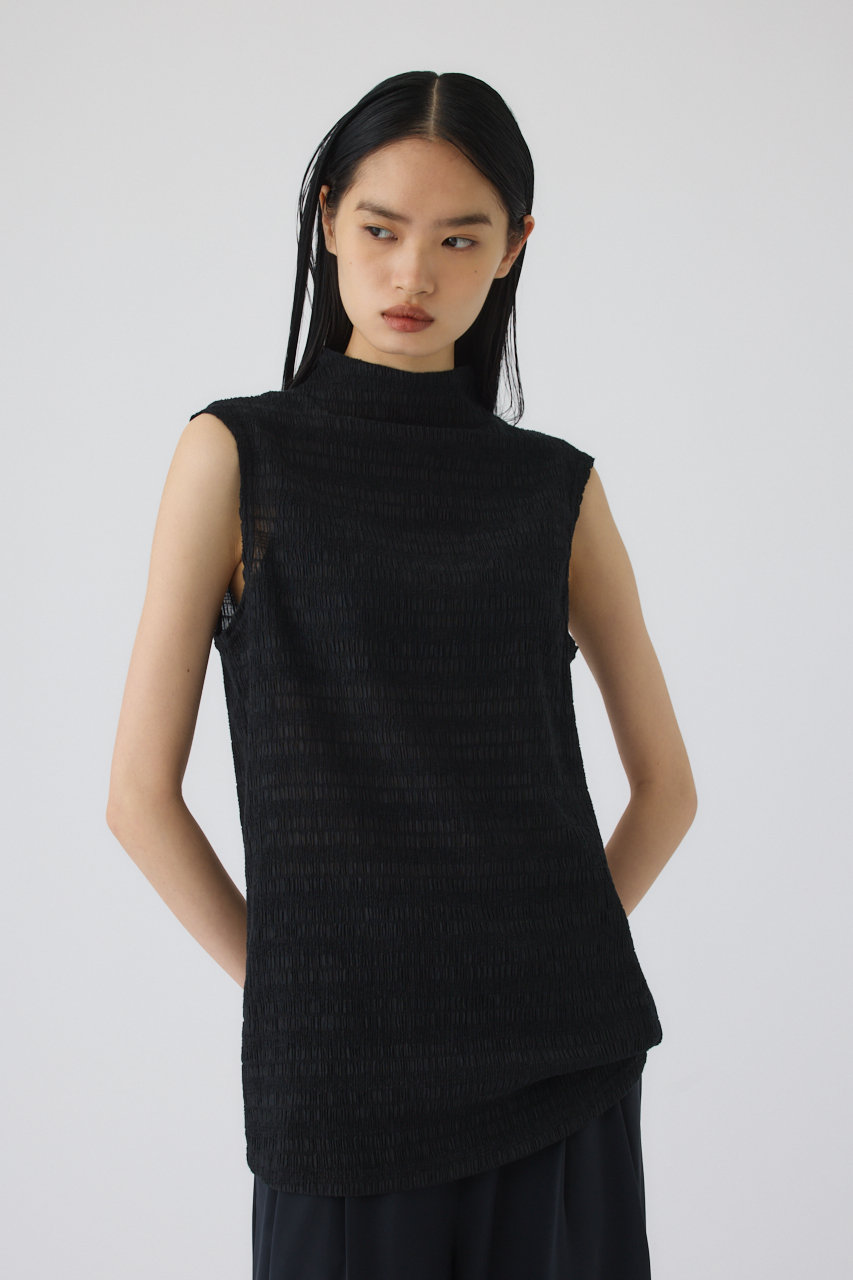 RIM.ARK(リムアーク)｜Random shirring tops/トップス/ブラック の通販
