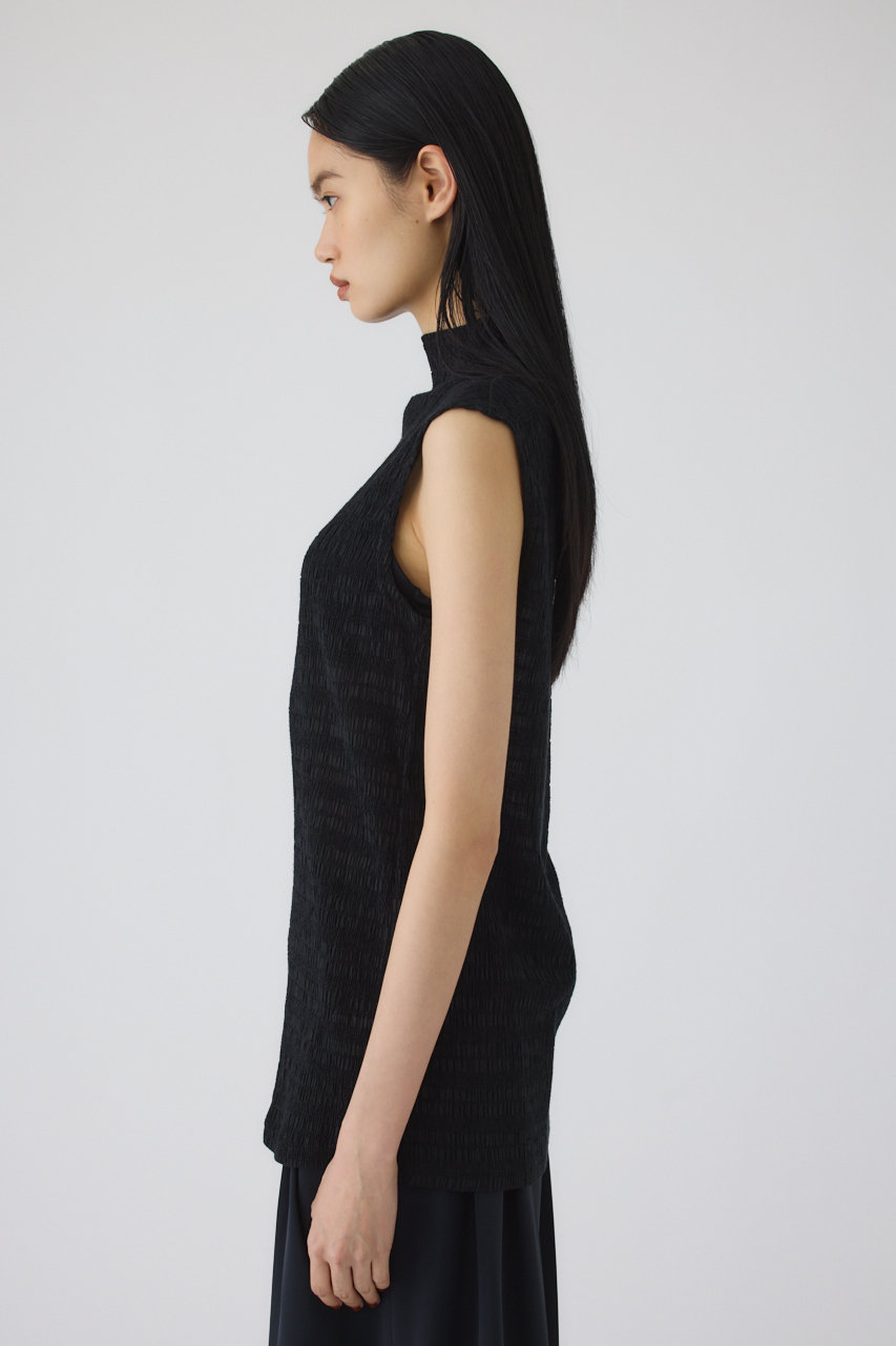 RIM.ARK(リムアーク)｜Random shirring tops/トップス/ブラック の通販