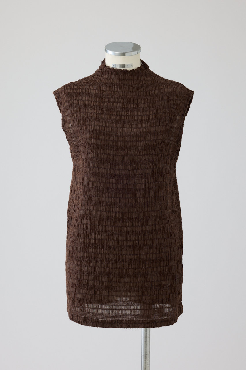 リムアーク/RIM.ARKの【予約販売】Random shirring tops/トップス(ブラウン/460JAL30-0461)