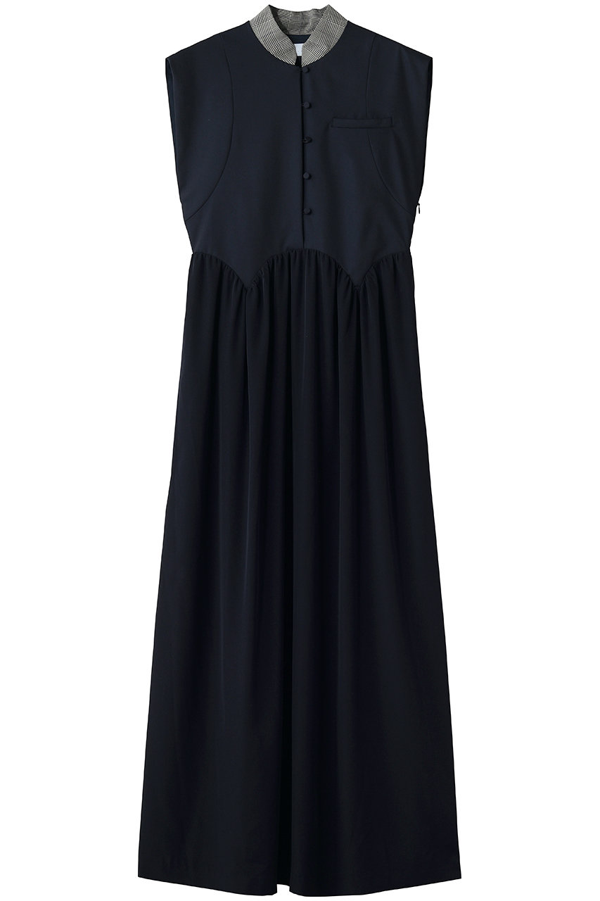 リムアーク/RIM.ARKのGlen collar dress/ドレス(NVY/460JAN33-0231)