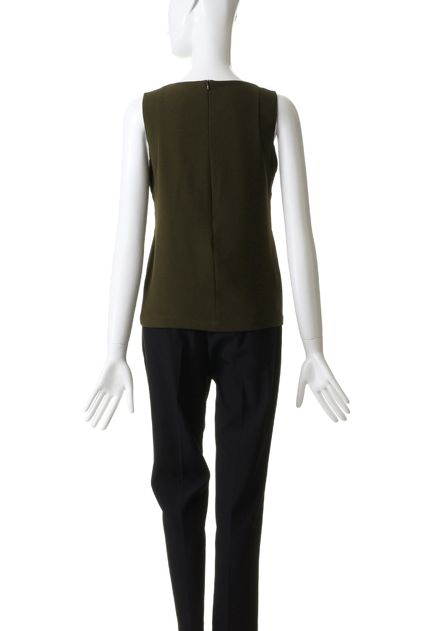 RIM.ARK(リムアーク)｜Georgette sleeveless tops/トップス/BLK の通販