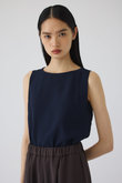 Georgette sleeveless tops/トップス