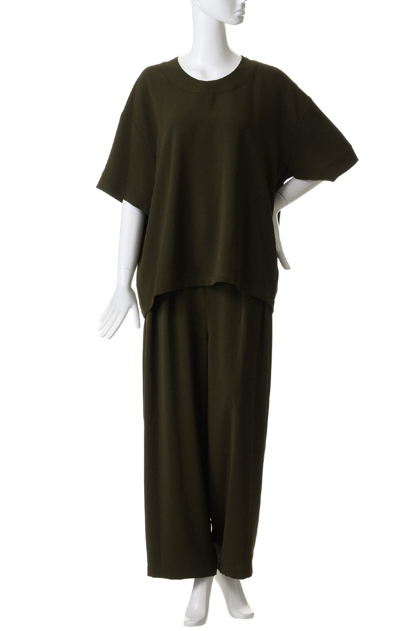 RIM.ARK(リムアーク)｜Georgette tuck PT/パンツ/BLK の通販｜ELLESHOP