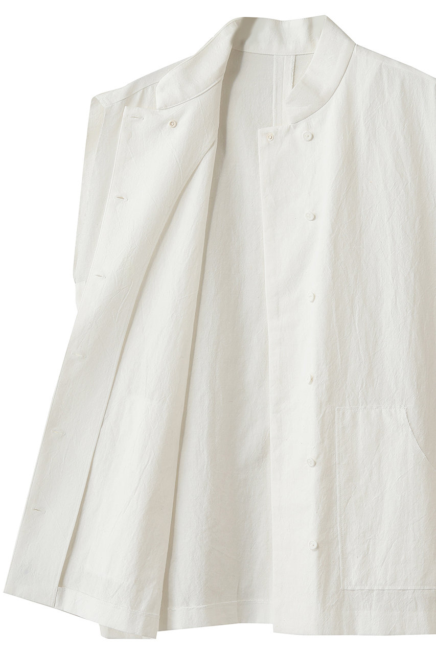 RIM.ARK(リムアーク)｜Linen mix box vest/ベスト/WHT の通販