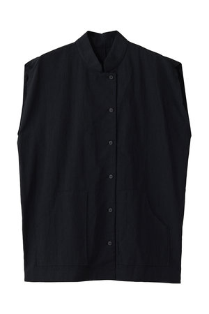 リムアーク/RIM.ARKのLinen mix box vest/ベスト(110100/110102)