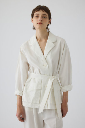 リムアーク/RIM.ARKのLinen mix shirt JK/シャツジャケット(110400/110403)