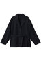 Linen mix shirt JK/シャツジャケット リムアーク/RIM.ARK BLK