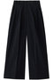 Linen mix slacks/スラックス リムアーク/RIM.ARK BLK