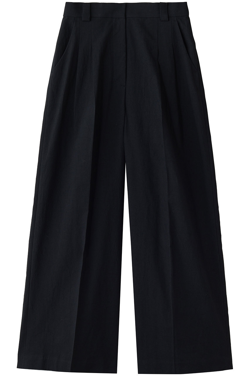 リムアーク/RIM.ARKのLinen mix slacks/スラックス(BLK/460JAL31-0441)