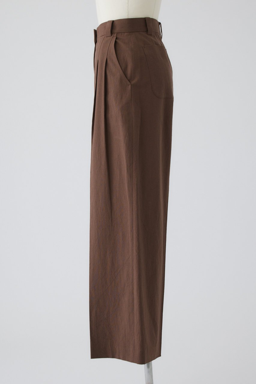 RIM.ARK(リムアーク)｜Linen mix slacks/スラックス/BRN の通販