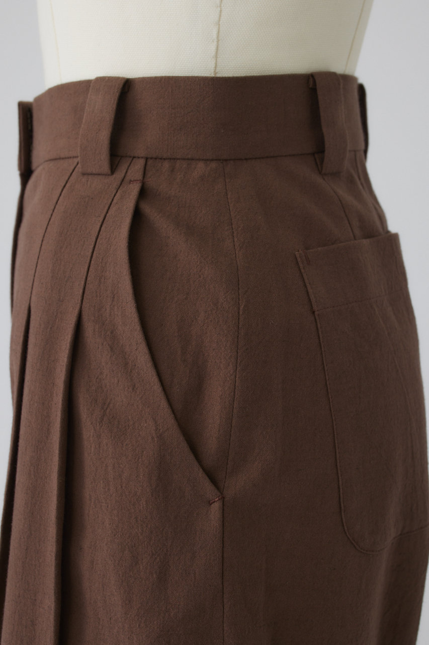 RIM.ARK スラックス RIM.ARK(リムアーク)｜Linen mix slacks/スラックス/BRN の通販