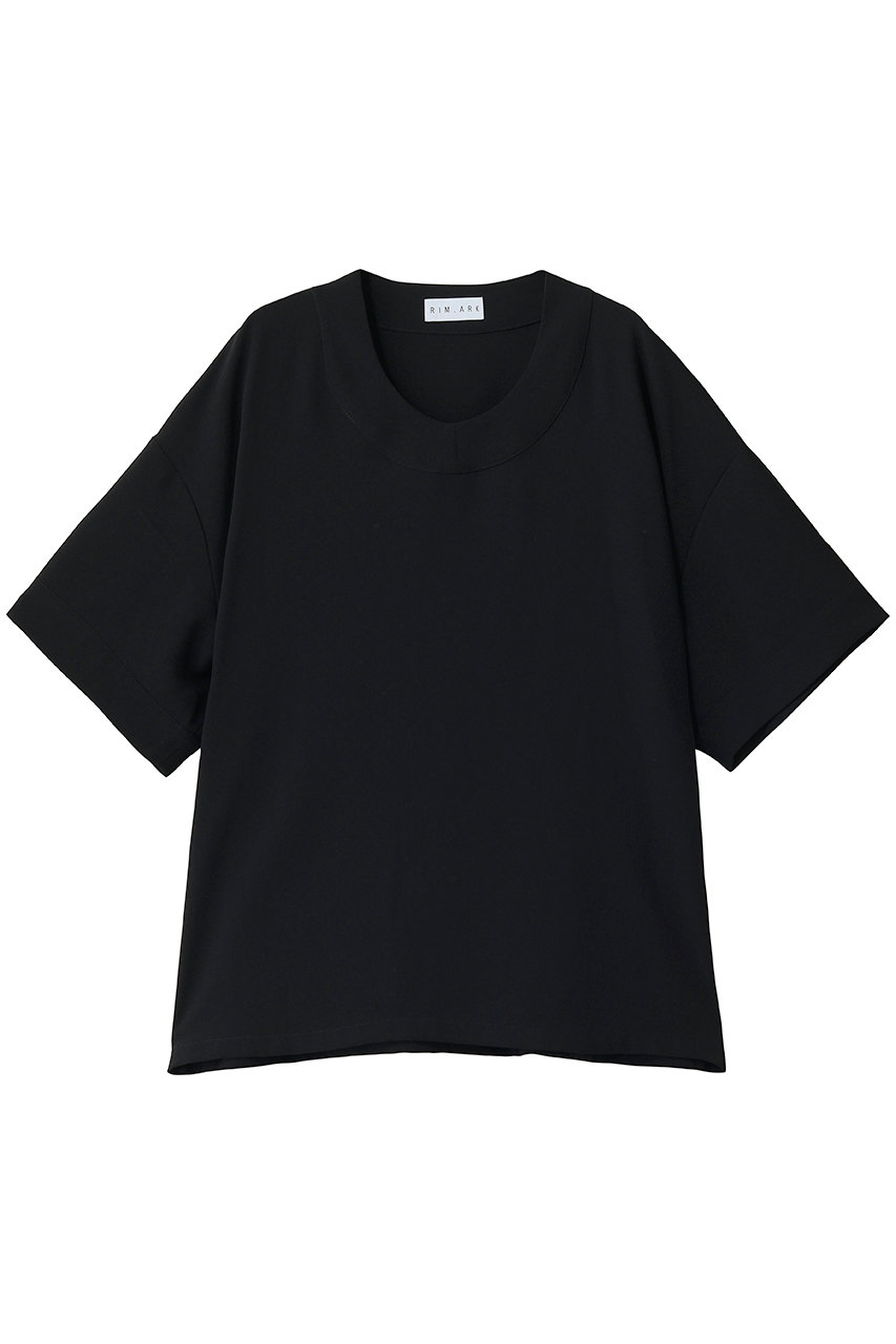 リムアーク/RIM.ARKのGeorgette u-neck tops/トップス(BLK/460JAL30-1001)
