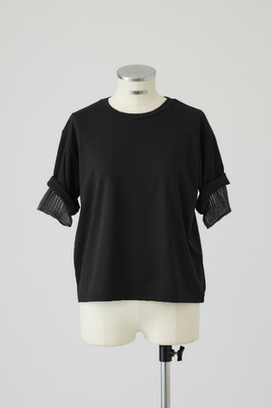 リムアーク/RIM.ARKのMesh layered sleeve tee/Tシャツ(110100/110102)