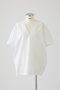 Gather sleeve v-neck PO/プルオーバー リムアーク/RIM.ARK ホワイト