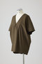 Gather sleeve v-neck PO/プルオーバー リムアーク/RIM.ARK