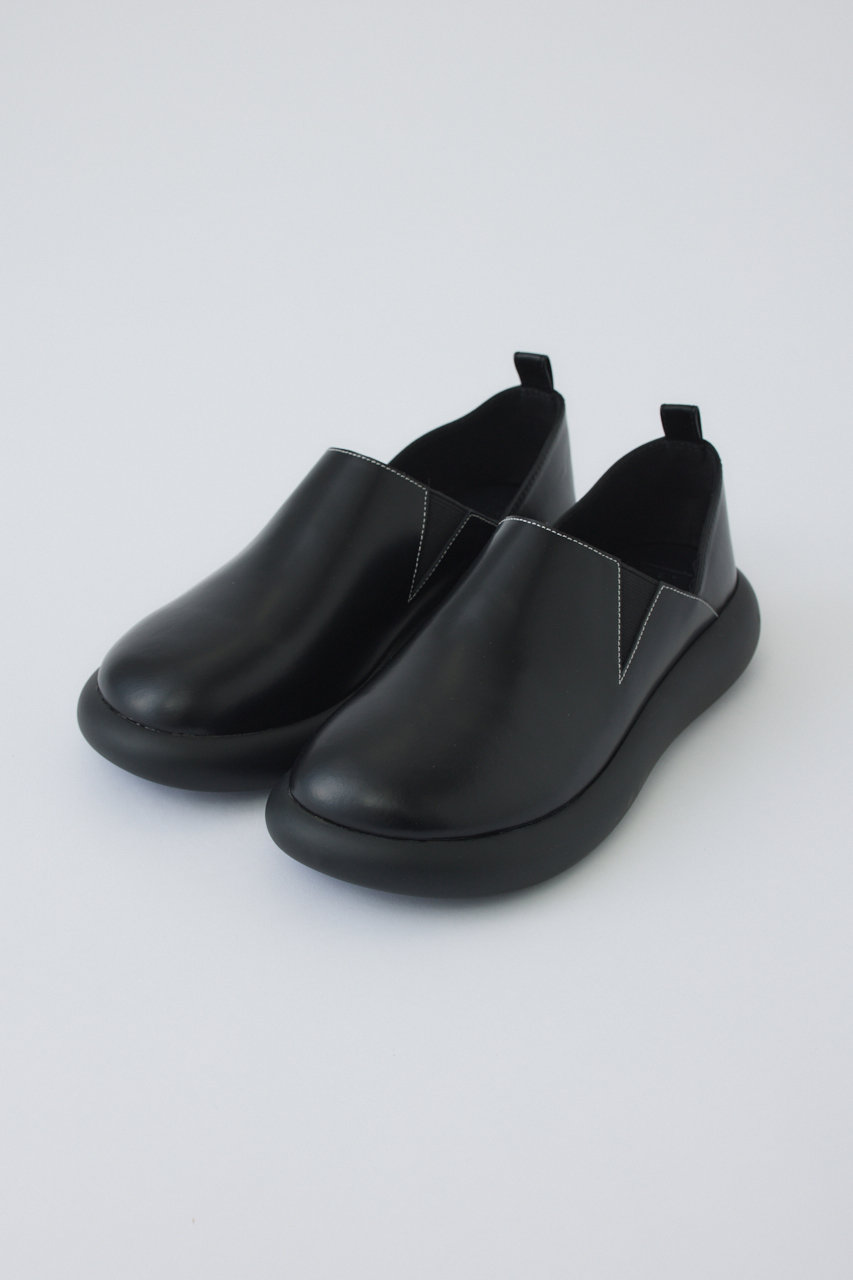 リムアーク/RIM.ARKのLeather slip-on/スリッポン(ブラック/460JAN50-0141)