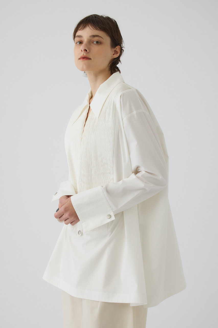 リムアーク/RIM.ARKのPin-tuck kaftan/カフタン(ホワイト/460JAS30-0691)