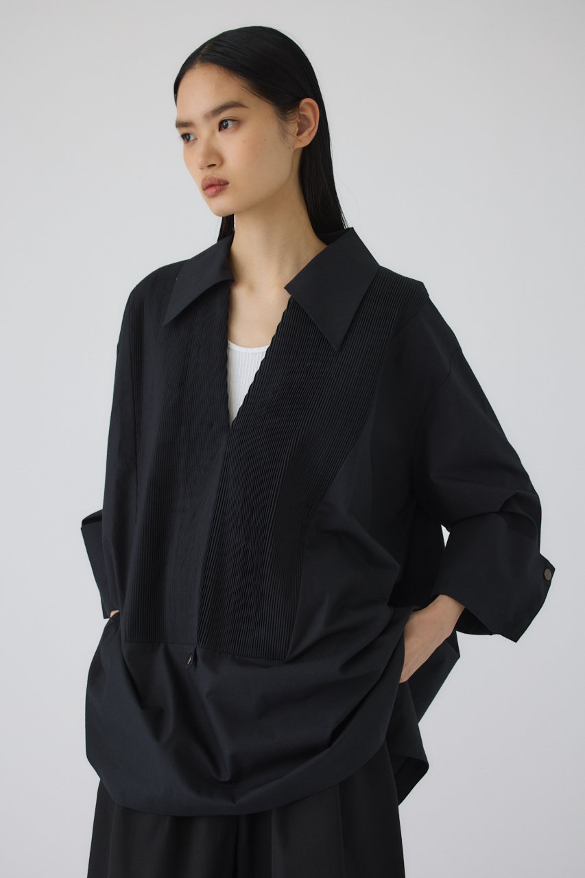 リムアーク/RIM.ARKのPin-tuck kaftan/カフタン(ブラック/460JAS30-0691)