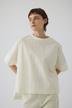 リムアーク/RIM.ARKのAsymmetric hem woven T/SH/Tシャツ(110100/110103)