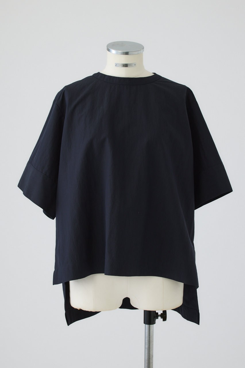 リムアーク/RIM.ARKのAsymmetric hem woven T/SH/Tシャツ(ダークネイビー/460JAN30-0201)
