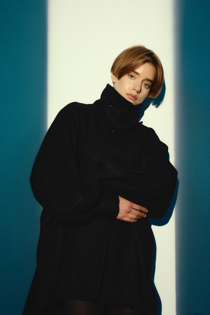 リムアーク/RIM.ARKの【予約販売】Round big sleeve CT/コート(ブラック/460JAS30-0791)