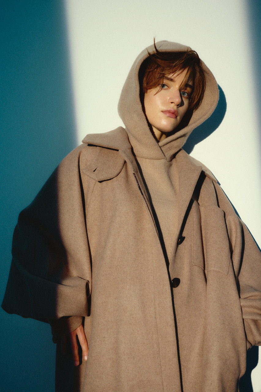 RIM.ARK Round big sleeve CT/コート (ライトブラウン, FREE) リムアーク ELLE SHOP