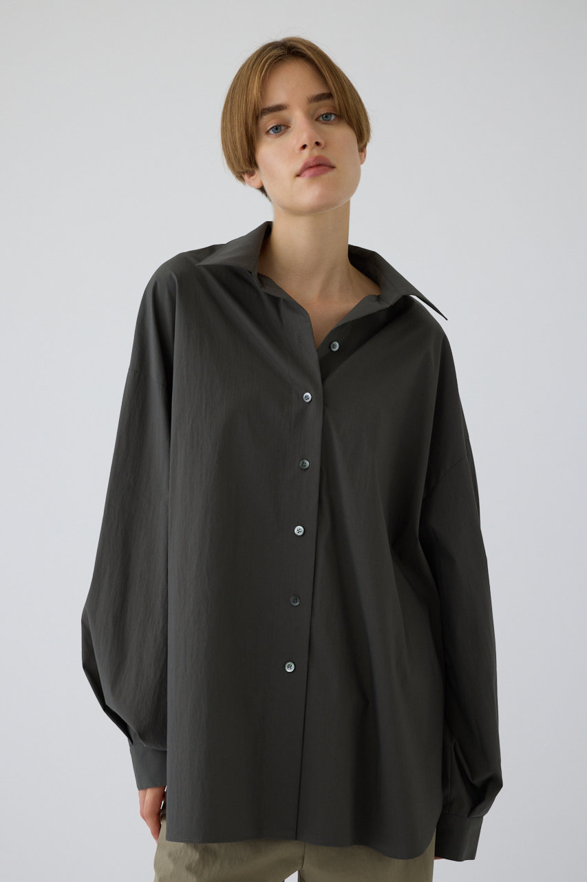 リムアーク/RIM.ARKのNeck open oversized SH/シャツ(グレー/460JAS30-1211)