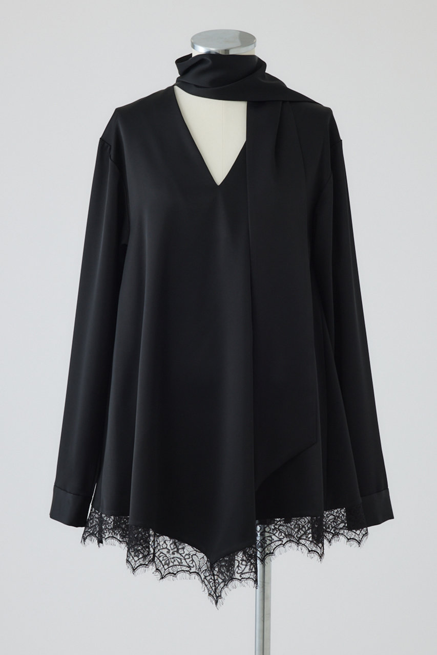 リムアーク/RIM.ARKのLace hem blouse/ブラウス(ブラック/460JAL30-1471)