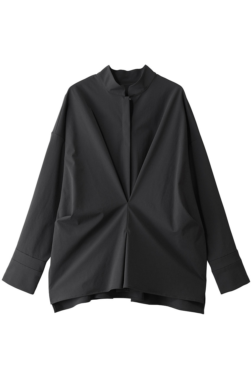 RIM.ARK Tuck point wide shirt/シャツ (グレー, FREE) リムアーク ELLE SHOP