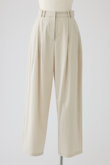 W tuck wide slacks/スラックス