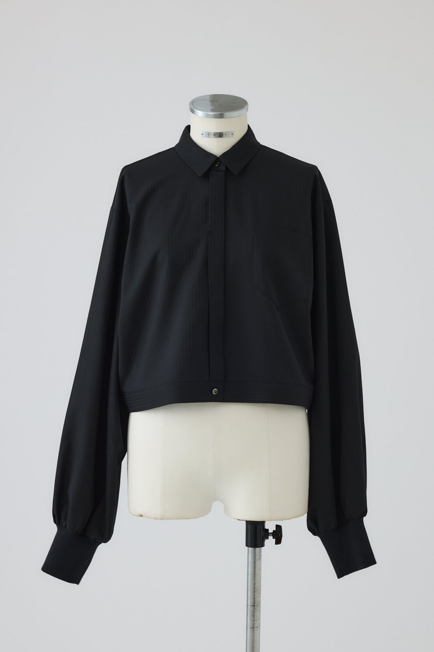 RIM.ARK Urban rib-cuff SH/シャツ (ブラック, FREE) リムアーク ELLE SHOP